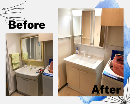 洗面台リフォーム アイキャッチ画像