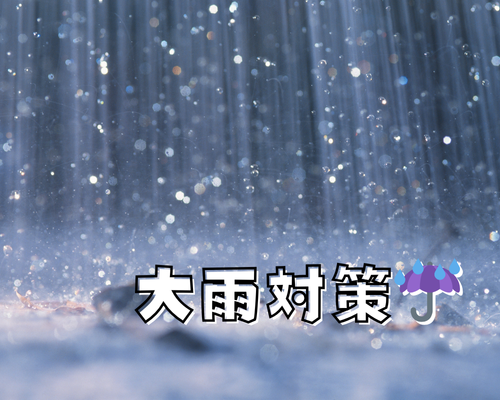 大雨対策☔ アイキャッチ画像