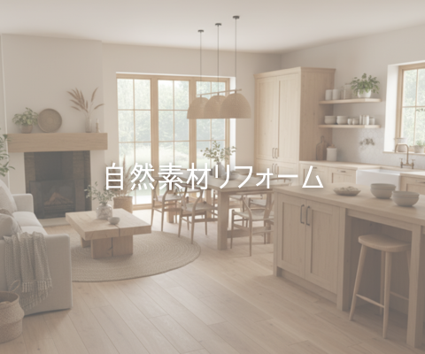 自然素材リフォームで“心地よく暮らせる家”へ アイキャッチ画像
