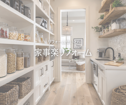 家事がもっとラクに！“家事楽リフォーム”で暮らしにゆとりを♪ アイキャッチ画像